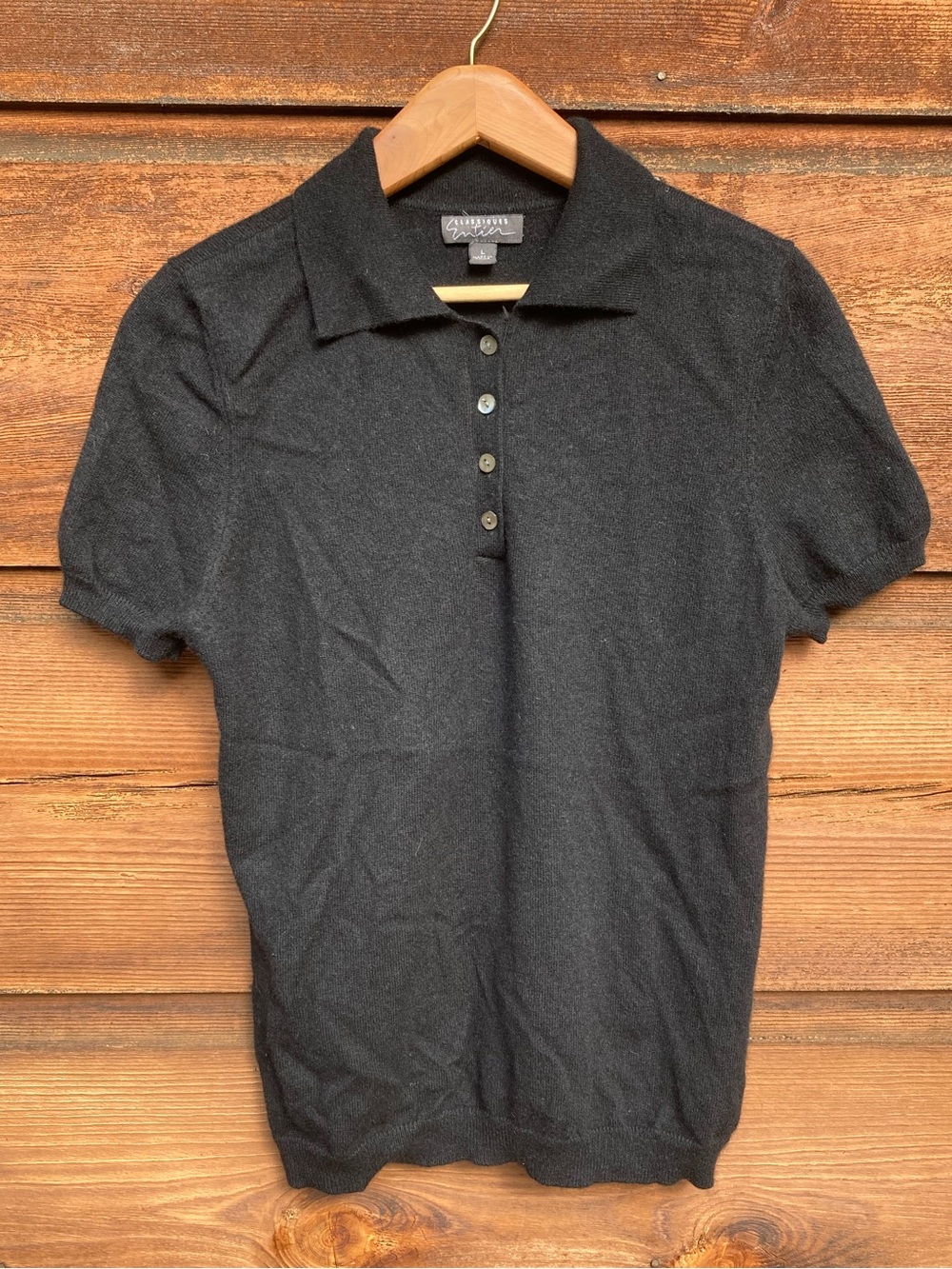 Cashmere Classiques Entier Polo Top